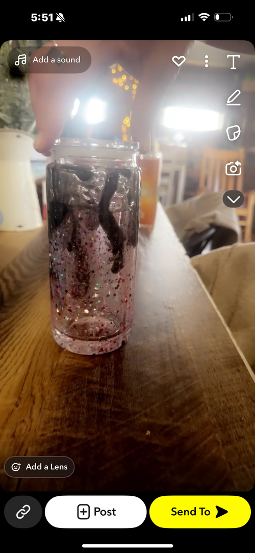 Snow globe cup