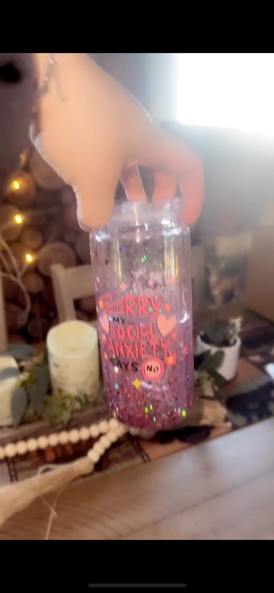 Snow globe cup!